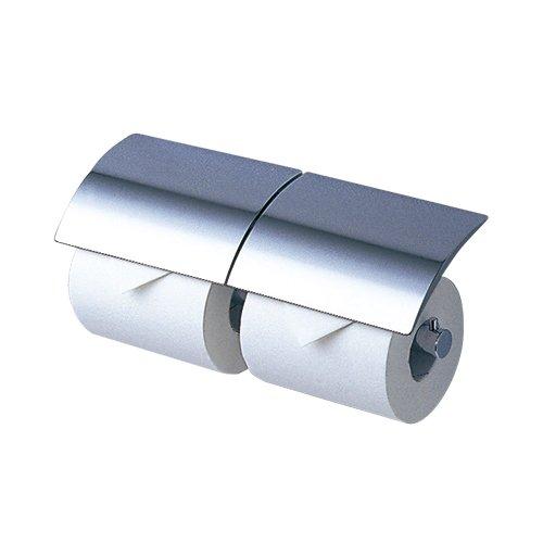 二連紙巻器 メタル製 YH63R 芯棒固定式 めっき仕上げ/マット仕上げ