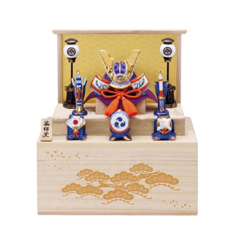 薬師窯 五月人形 端午の節句 錦彩 出世
