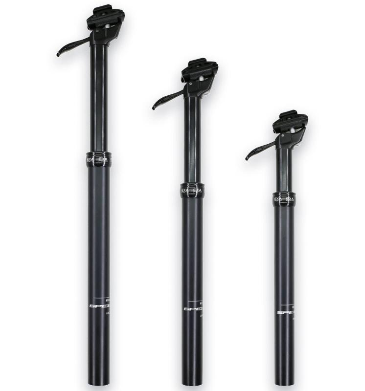 バイク ドロッパーシートポスト 100mm 125mm 150mm トラベル マニュアルコントロールレバー 高さ調整可能 シートポスト ケーブルレス MTB ロードバイク用 ハイドロリック EXA FORM SPE