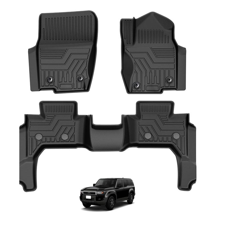 トヨタ 新型 ランドクルーザー 250系 7人乗り対応 3D フロアマット&セカンドマット&ラゲッジマット フルセット|LINO select店