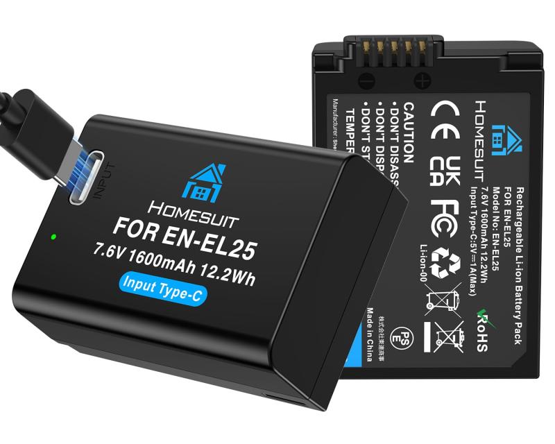 Hmoesuit 互換バッテリー 2個 USB充電器セット急速充電 対応機種 n