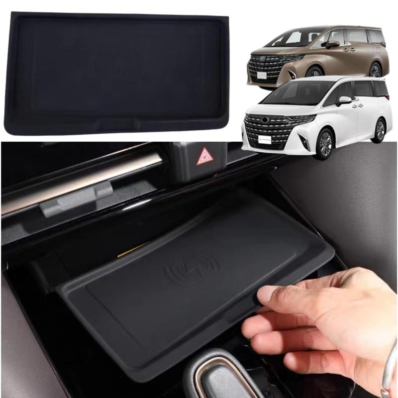 新型アルファード40系 ヴェルファイア/ベルファイア40系 アクセサリー カスタムパーツ 車種専用グッズ センターコンソール ワイヤレス充電 シリコンパッド トレイ トレイ 滑り止め 4,928円