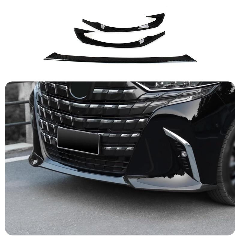 トヨタ 新型 アルファード 40系 に適合パーツ アクセサリー フロントバンパーガーニッシュ バンパーコーナーカバーTOYOTA ALPHARD 専用 設計外装 パーツ アクセサリーABS 樹脂製3枚｜LINO select店