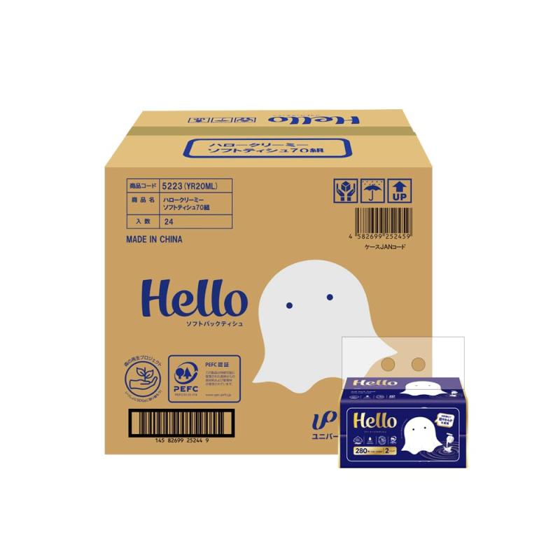ケース販売ユニバーサル・ペーパー ソフトパックティッシュ