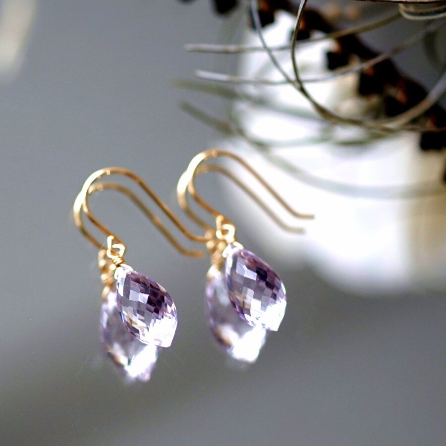 楽天市場】14KGFバイカラータンザナイトとハーキマーダイヤモンドの