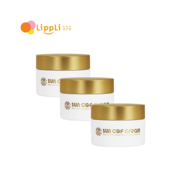Sun CGF Cream 45g3個書き割り （旧商いもの名：サン クロレラ 皮膚軟化剤45g）