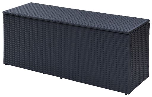 ガーデンマスター(ardenmaster)ウィッカー収納庫幅120x奥行39x高さ52cm(幅120cmタイプ)物置収納ベンチ玄関軒先お庭ベランダテラスバルコニーダークブラウンNWS-120(DBR)｜リプロ商店