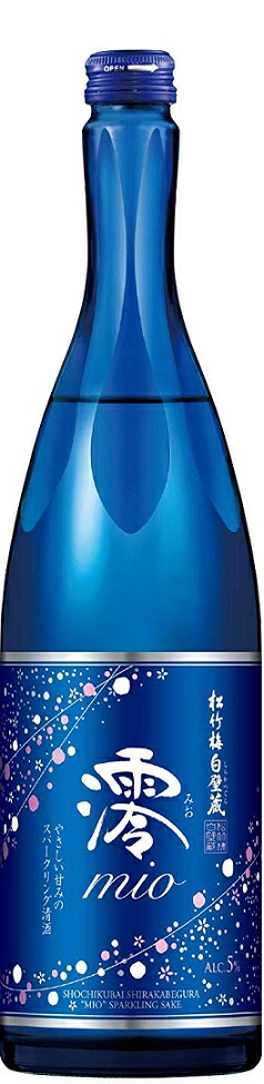 新年の贈り物 宝酒造 松竹梅 白壁蔵 澪 みお 750ml×6本セット 清酒スパークリング 《送料無料》