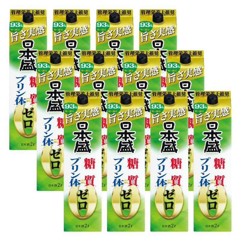 【モバイルユーザー限定先着最大3900円OFF】【最強配送】【送料無料】 日本盛 糖質ゼロプリン体ゼロ 2000ml 2L×2ケース/12本 【北海道・沖縄県・東北・四国・九州地方は必ず送料がかかります】日本盛 ふたつのゼロ
