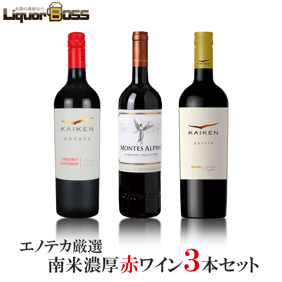 【モバイルユーザー限定先着最大3900円OFF】【入荷次第発送】 【送料無料】 エノテカ 南米濃厚赤ワイン3本セット[750ml×3本] 赤 ワイン ワインセット 【北海道・東北・四国・九州・沖縄県は必ず送料がかかります】