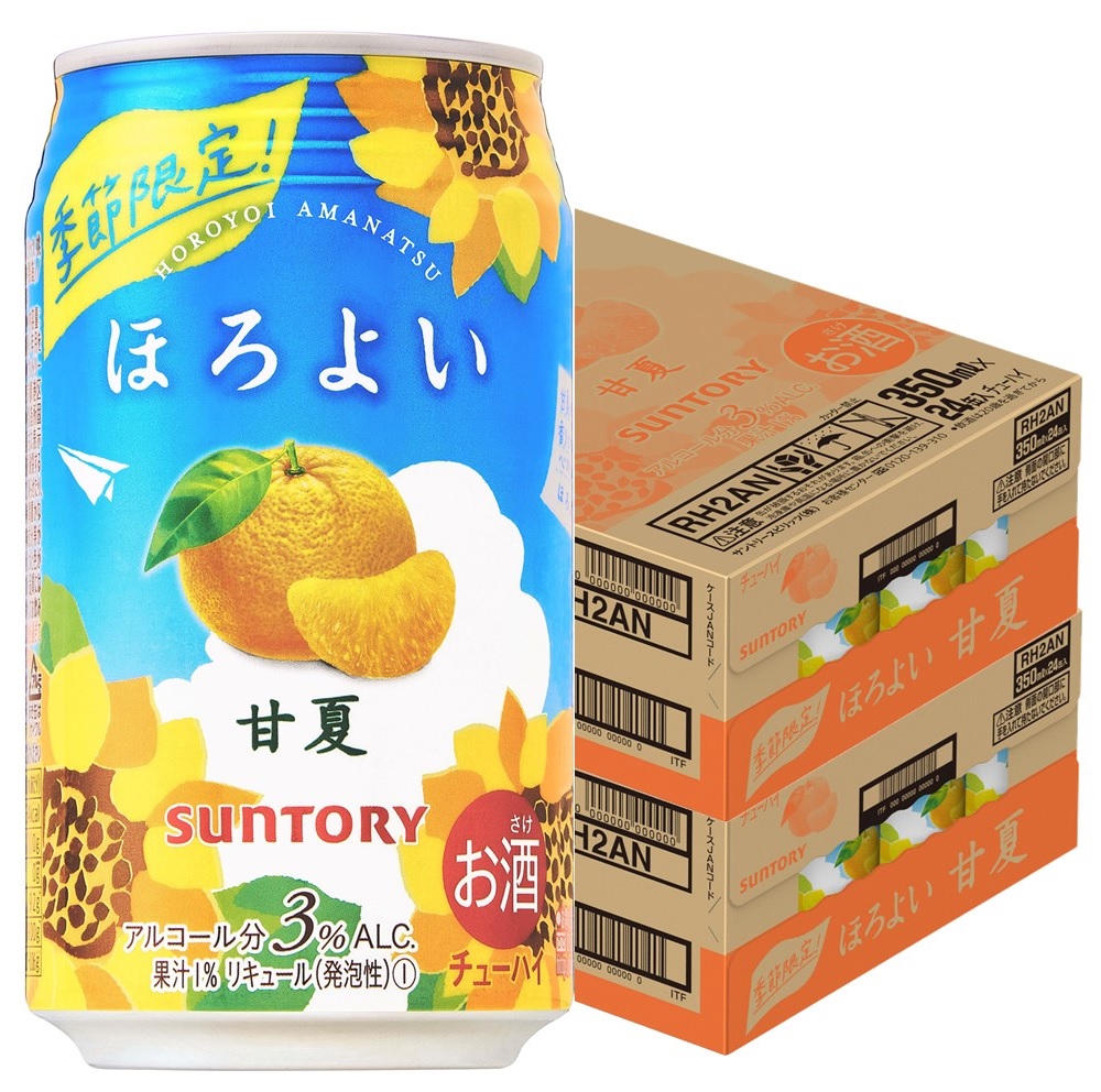 日本全国送料無料 送料無料 サントリー ほろよい 甘夏 季節限定 350ml缶 96本 1本当たり114円 税別 チューハイ 長s チャンピオン Centrodeladultomayor Com Uy