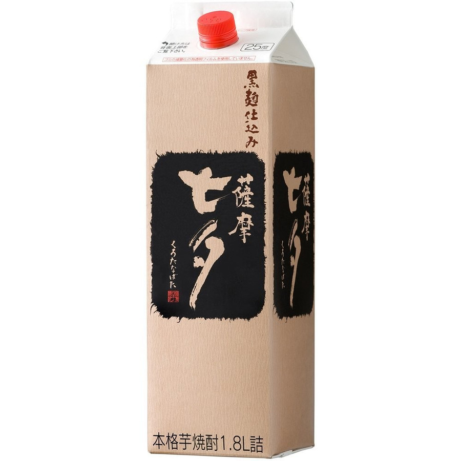 【送料無料】 田崎酒造 薩摩 黒七夕 芋 25度 パック 1800ml 1.8L×12本 【北海道・沖縄県・東北・四国・九州地方は必ず送料が掛かります。】 15,475円