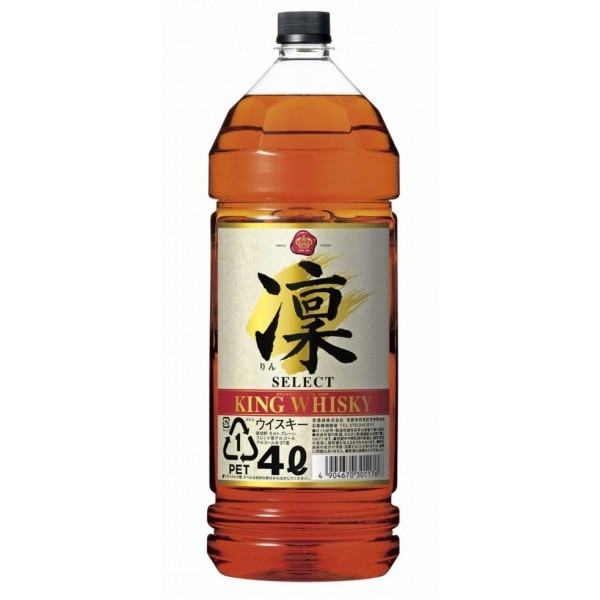 4/4 20:00～4/10までP5倍 【最強配送】 【送料無料】 宝酒造 キングウイスキー 凛 セレクト 4000ml(4L) 4本