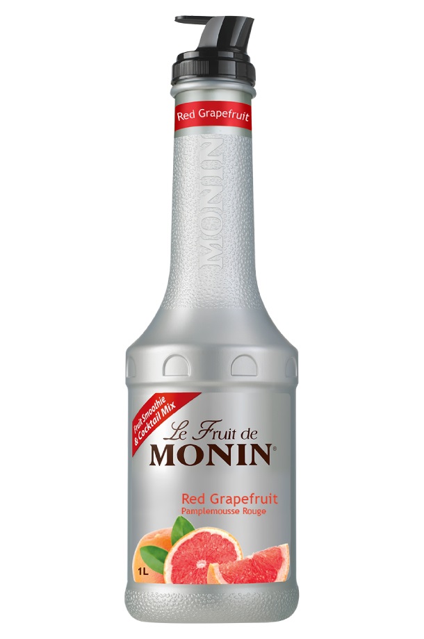 【送料無料】 MONIN モナン レッドグレープフルーツ フルーツミックス ペット 1000ml 1L×4本 【ご注文は8本まで同梱可能】 ノンアルコール シロップ