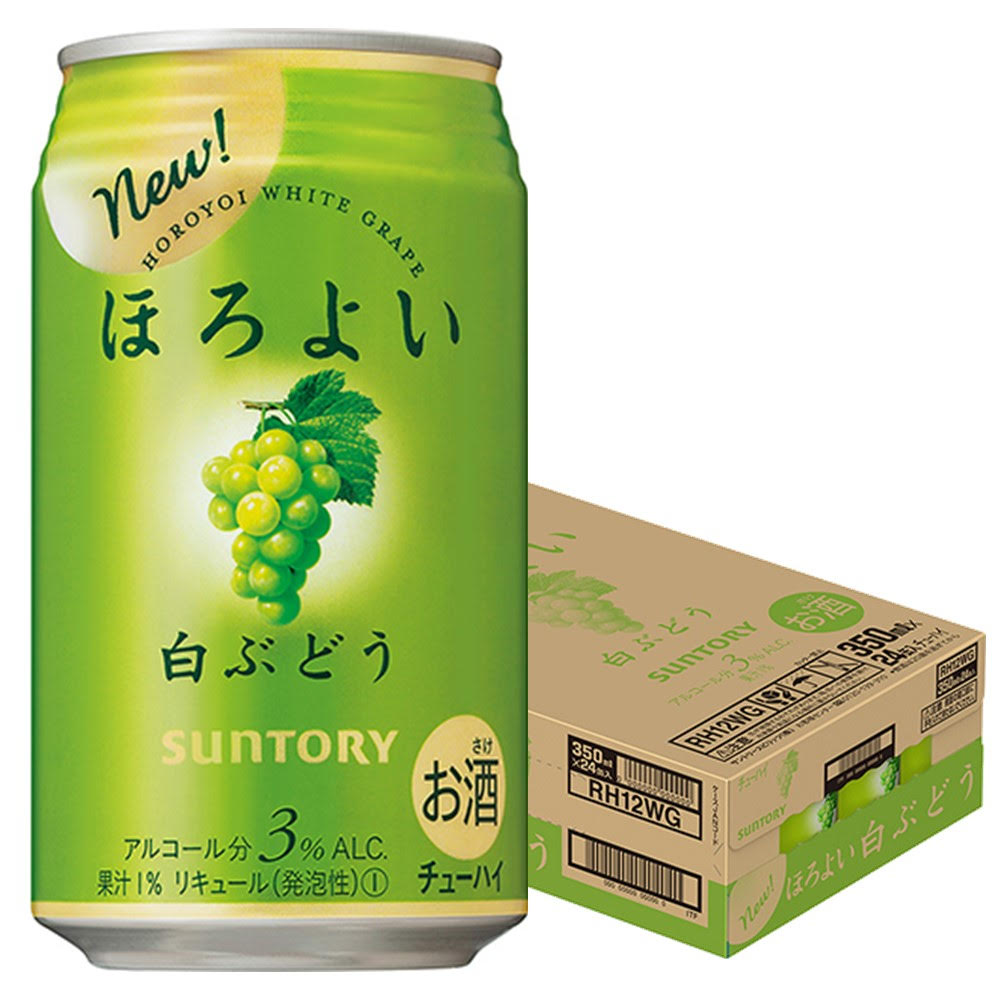 楽天市場 9 25限定全品p2倍 サントリー ほろよい 白ぶどう 350ml 1ケース 24本 3ケースまで1個口配送可能 リカーboss 楽天市場店