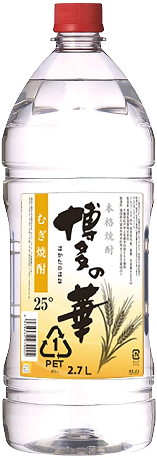 有名人芸能人】 福徳長酒類 博多の華 麦 25度 ペット 2700ml 2.7L×1ケース 6本 fucoa.cl