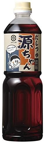 【送料無料】<br>直源醤油 だしつゆ源ちゃん 1L 1000ml×12本<br>