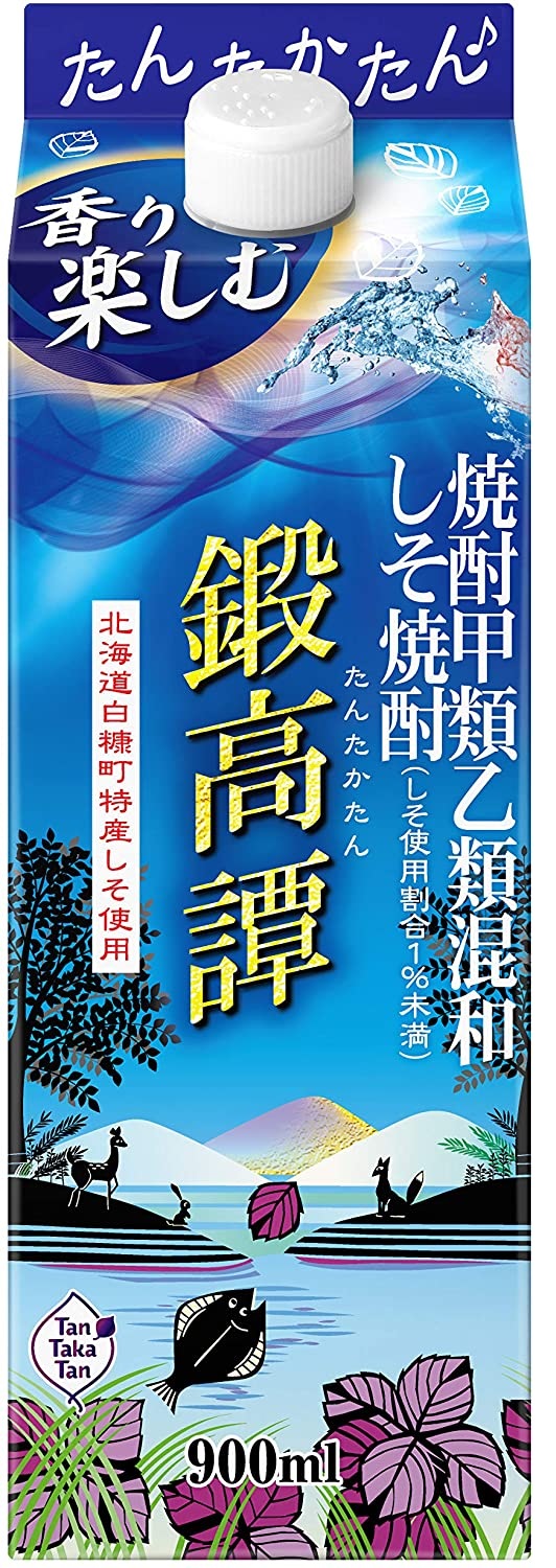 【楽天市場】【送料無料】合同酒精 鍛高譚 たんたかたん 20度 紙パック  900ml×12本【北海道・沖縄県・東北・四国・九州地方は必ず送料がかかります】 : リカーBOSS 楽天市場店