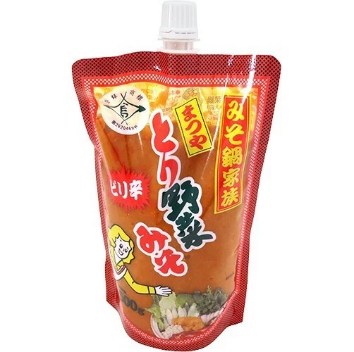 【モバイルユーザー限定先着最大3900円OFF】【送料無料】 まつや ピリ辛とり野菜みそ スパウトパック 500g×12個