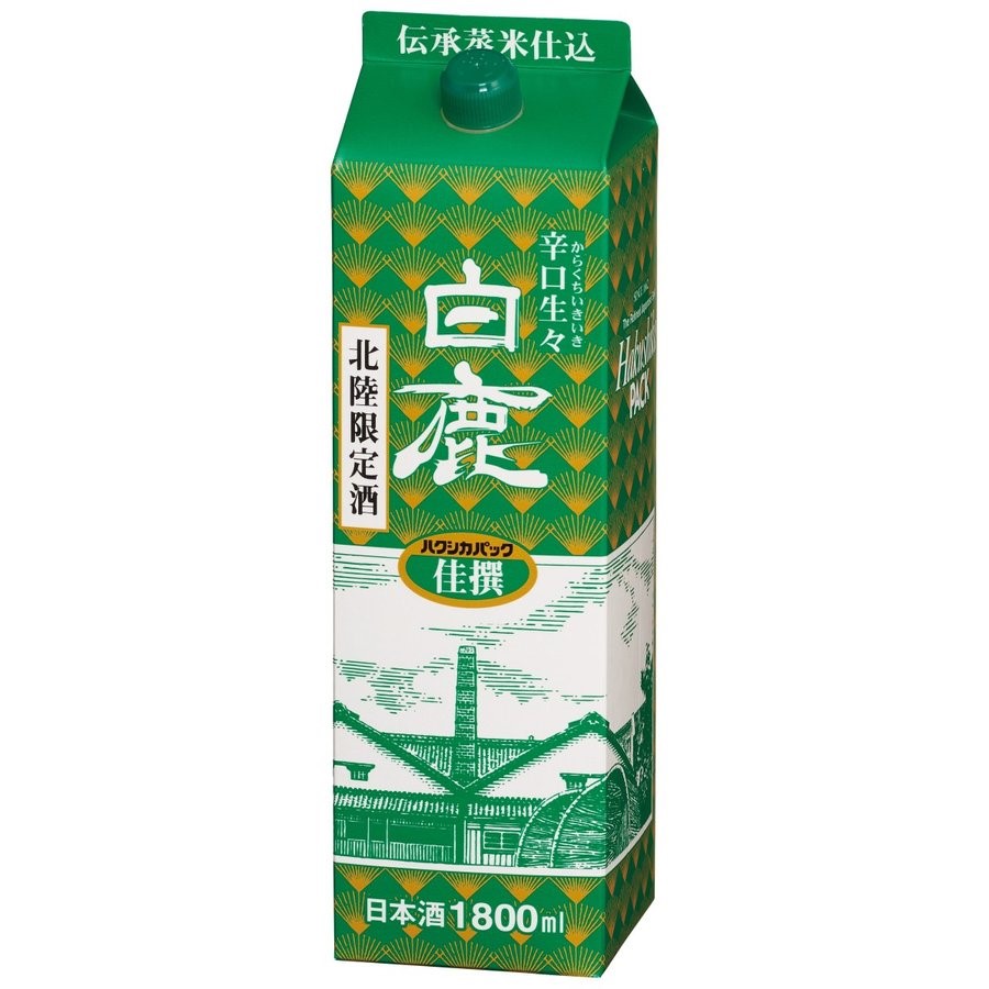 辰馬本家酒造 北陸限定酒 白鹿 いきいき辛口 1800ml 1.8L×12本