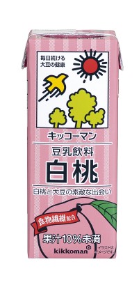 【モバイルユーザー限定先着最大3900円OFF】【送料無料】 キッコーマン 豆乳飲料 白桃 200ml×4ケース/72本