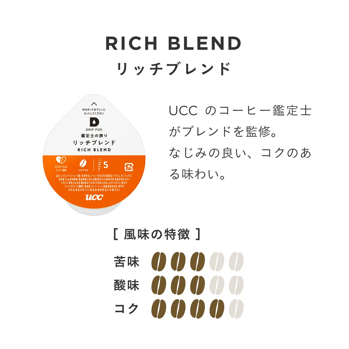 安い割引 UCC 上島珈琲 DRIP POD ドリップポッド鑑定士の誇りリッチブレンド 専用カプセル 12箱セット 12個入×12箱  arabxxnxx.com