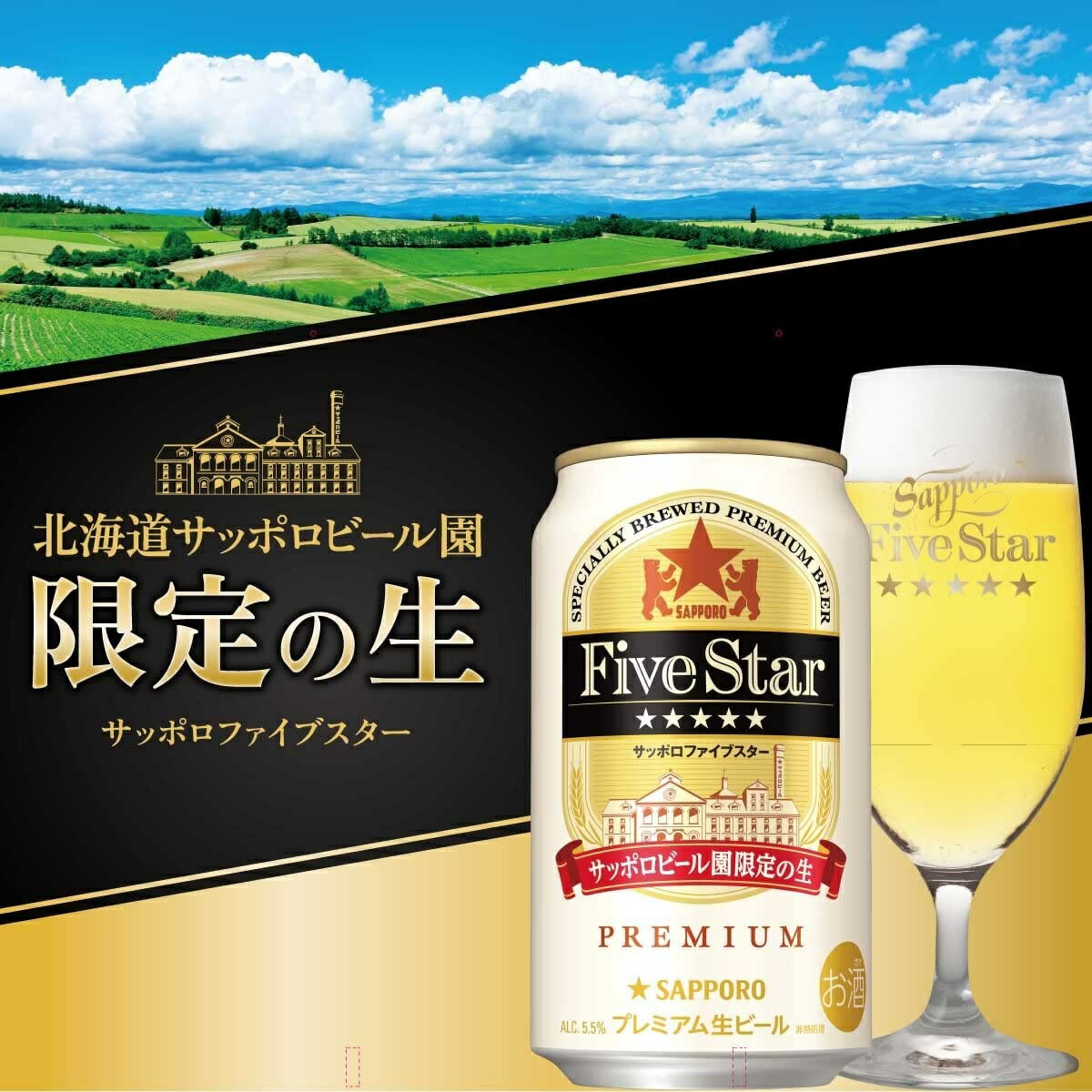 正規販売店] サッポロ ファイブスター 350ml×2ケース 48本 fucoa.cl