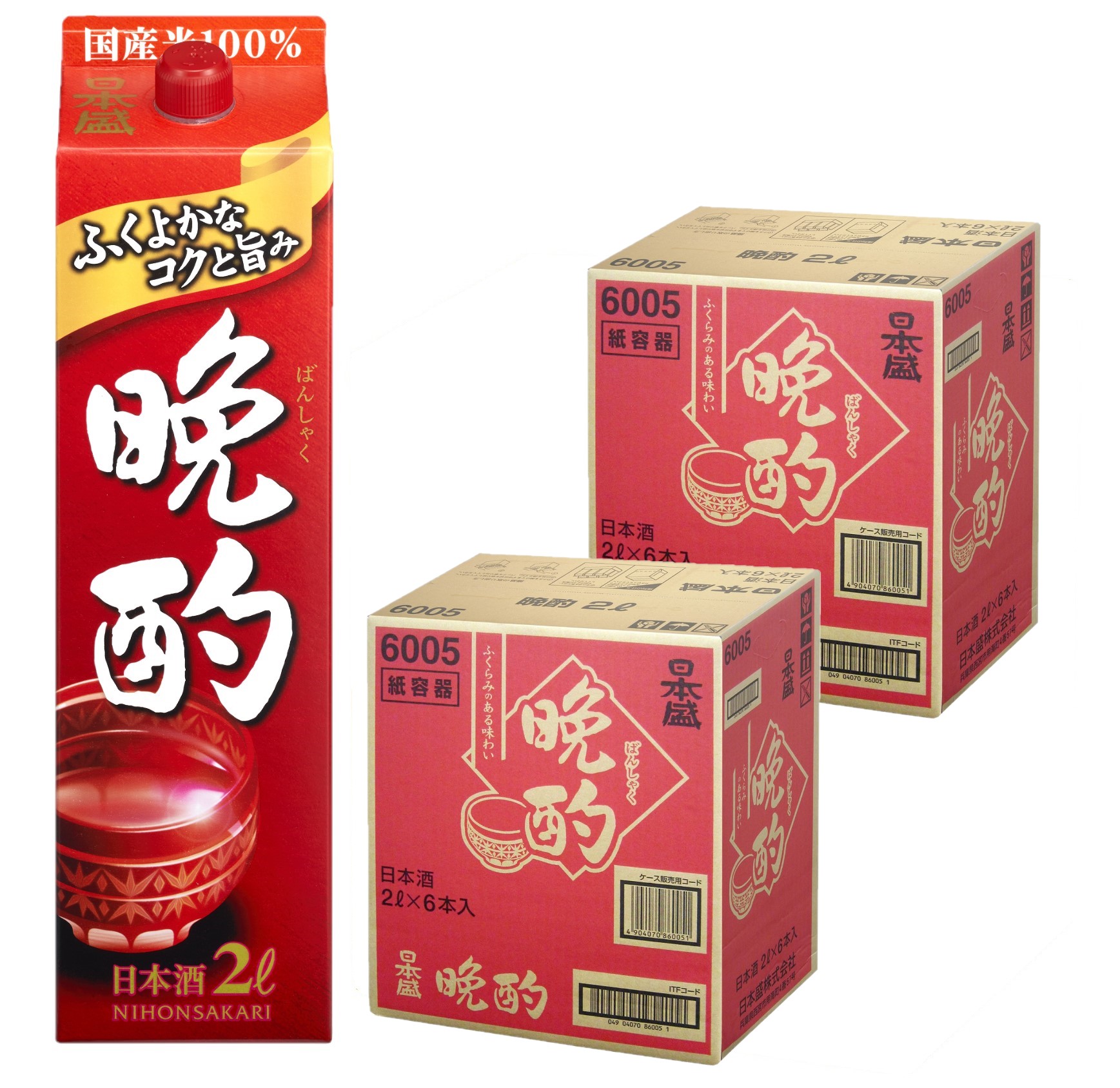 【モバイルユーザー限定先着最大3900円OFF】【送料無料】 日本盛 晩酌 2000ml 2L×2ケース/12本 【北海道・東北・四国・九州・沖縄県は別途送料がかかります】