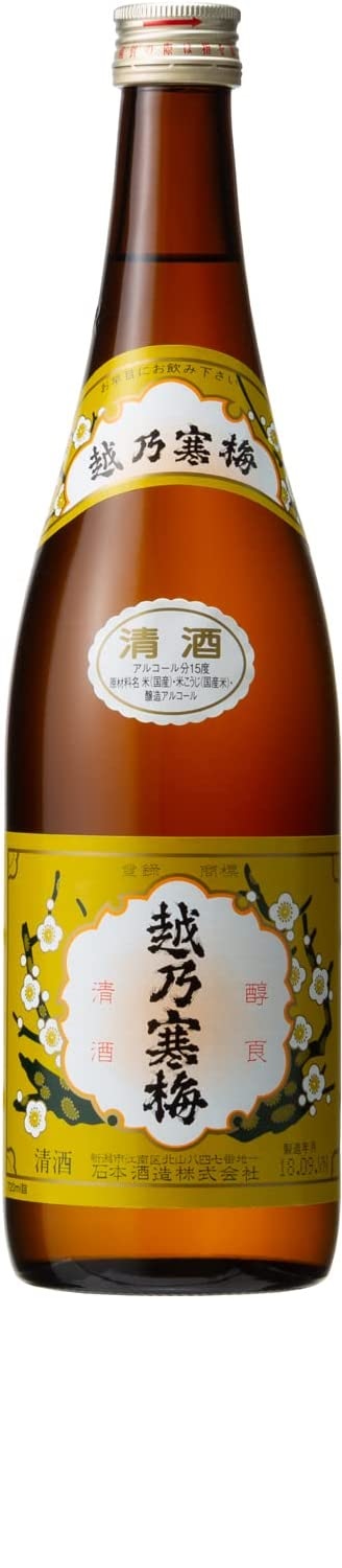 越乃寒梅 白ラベル 300ml×30本（1ケース） 楽天市場】越乃寒梅 白ラベル300ml : 増田屋本店