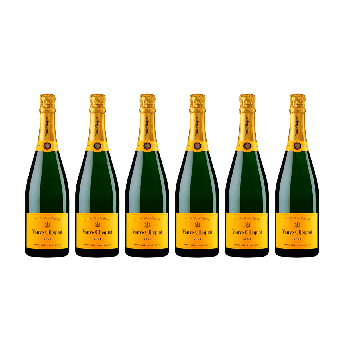 【モバイルユーザー限定先着最大3900円OFF】【送料無料】 ヴーヴ・クリコ イエローラベル 750ml×6本 ［スパークリング/辛口/シャンパーニュ］ 【北海道・沖縄県・東北・四国・九州地方は必ず送料がかかります】 39,998円