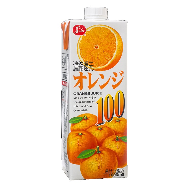【モバイルユーザー限定先着最大3900円OFF】 【送料無料】JA熊本果実連 Juicy ジューシー オレンジ100 1000ml×2ケース/12本