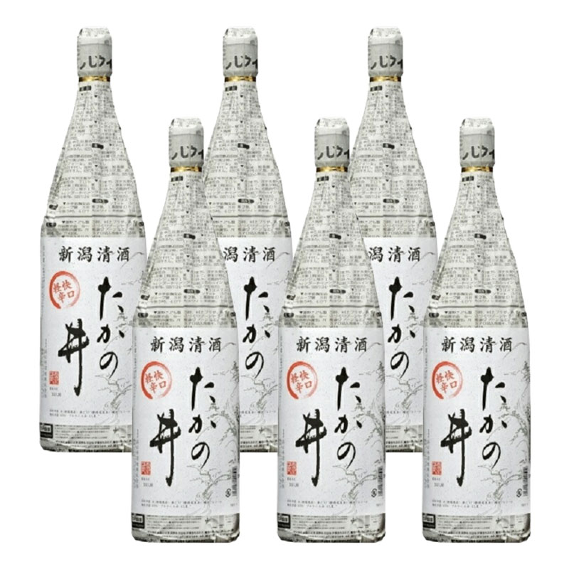 【モバイルユーザー限定先着最大3900円OFF】【送料無料】 日本酒 新潟県 高の井酒造 たかの井 普通酒 1.8L 1800ml×6本 【本州(一部地域を除く)は送料無料】
