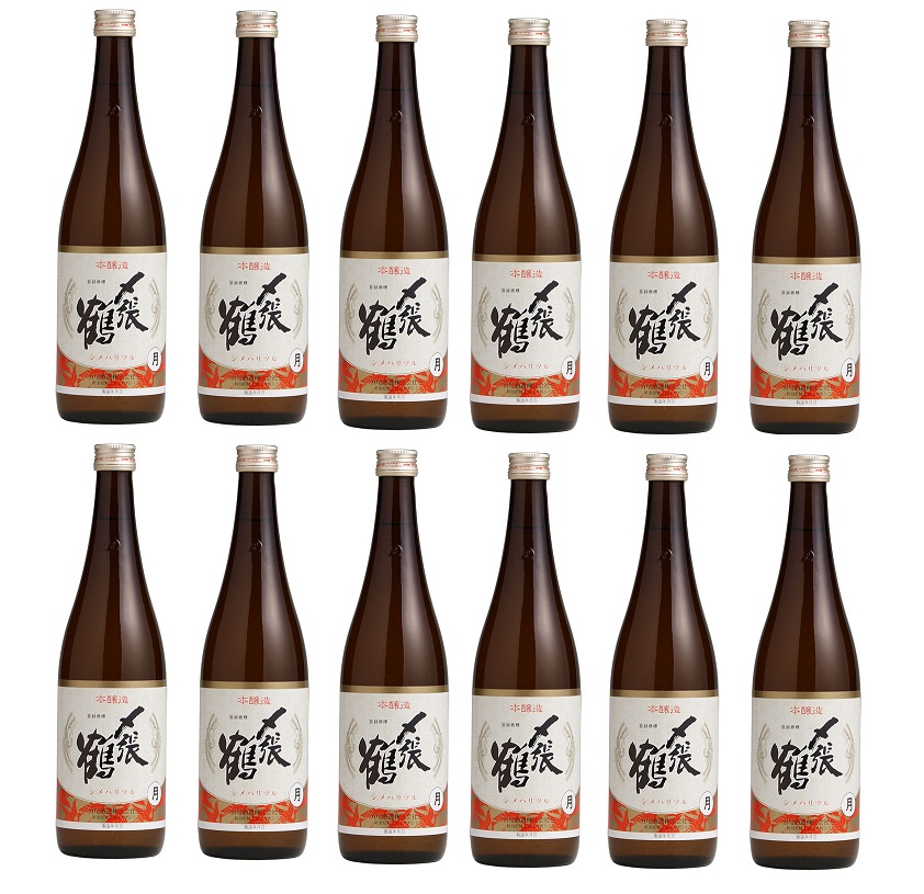 【送料無料】 日本酒 宮尾酒造 清酒 〆張鶴 しめはりつる 本醸造 月 720ml×12本 【北海道・沖縄県・東北・四国・九州地方は必ず送料がかかります】