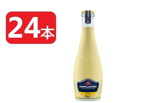 【モバイルユーザー限定先着最大3900円OFF】 【送料無料】 サンペレグリノ イタリアンスパークリングドリンク リモナータ レモン 瓶 200ml×1ケース/24本