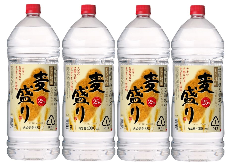 【モバイルユーザー限定先着最大3900円OFF】【最強配送】【送料無料】 合同酒精 麦盛り 25度 ペット 4000ml 4L×1ケース/4本 【北海道・沖縄県・東北・四国・九州地方は必ず送料がかかります】 7,223円