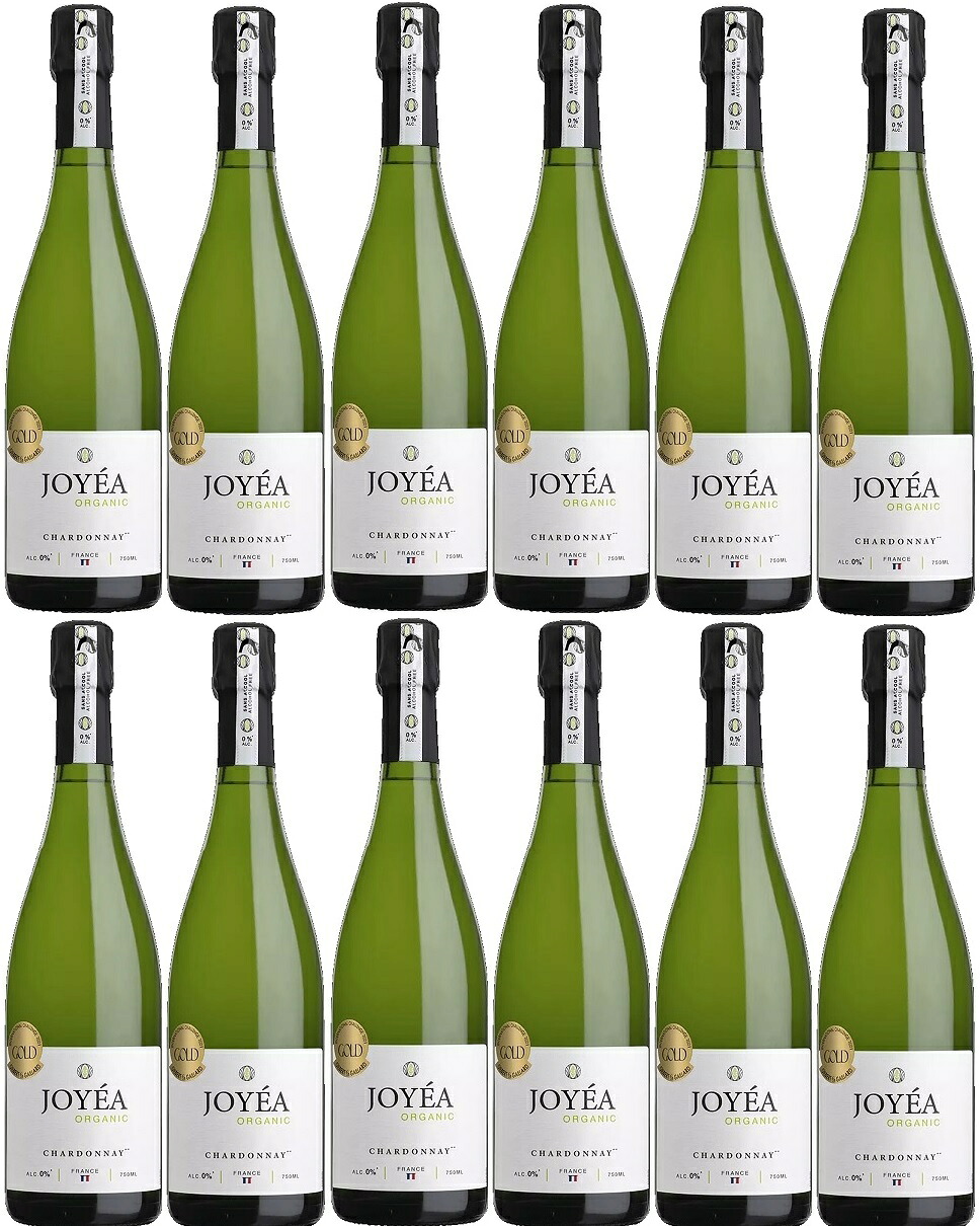 【エノテカ ENOTECA】 【ワインテイスト飲料】 【送料無料】 ジョエア・オーガニック・スパークリング・シャルドネ ピエール・シャヴァン 750ml×12本 ［白/辛口/ランドック] 【本州(一部地域を除く)は送料無料】
