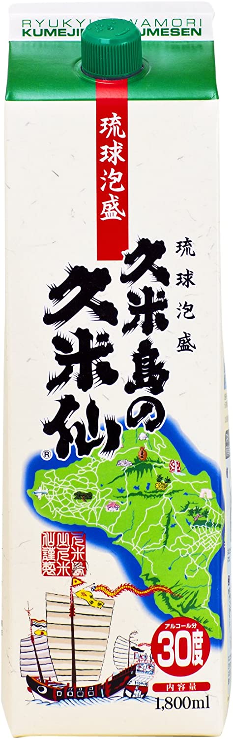 楽天市場】久米島の久米仙 30度 1800ml パック | 泡盛 沖縄 久米