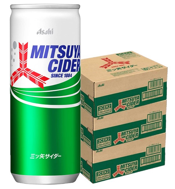 楽天市場】送料無料 アサヒ 三ツ矢サイダー 250ml 缶×3箱（90本