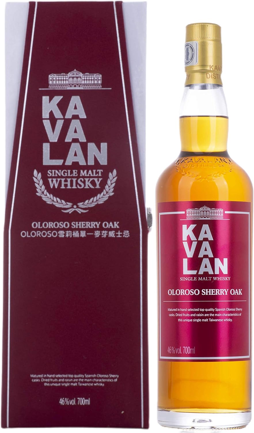 ウィスキー カバラン オロロソ シェリーオーク シングルモルトウイスキー 700ml 1本 KAVALAN カバラン 【北海道・沖縄県・東北・四国・九州地方は必ず送料がかかります】