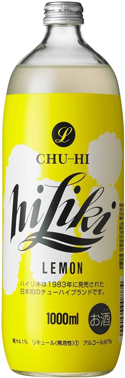 【送料無料】 アサヒ ハイリキ レモン 瓶 1000ml×2ケース/12本 【北海道・東北・四国・九州・沖縄県は別途送料がかかります】
