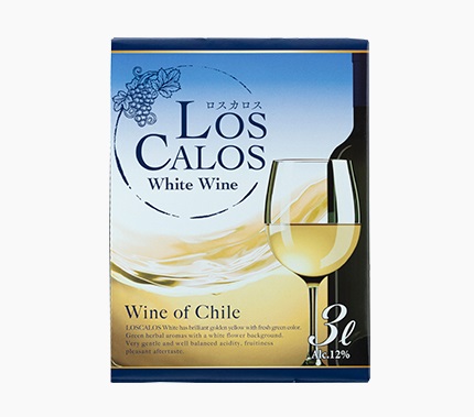 【送料無料】 ロスカロス 3000ｍl 3L 8本 ［白/やや辛口/スペイン] BIB 箱ワイン BOXワイン バックインボックス