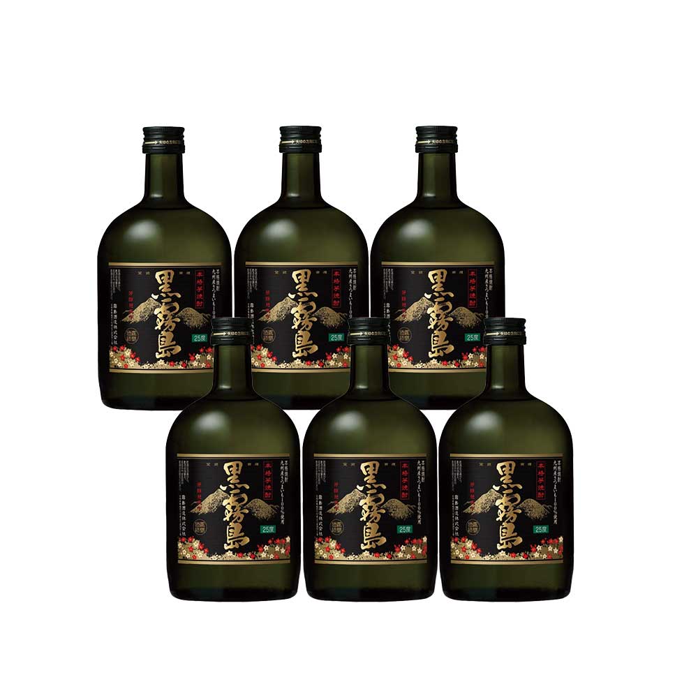 【送料無料】 霧島酒造 黒霧島 25度 瓶 720ml×6本 【北海道・沖縄県・東北・四国・九州地方は必ず送料がかかります】