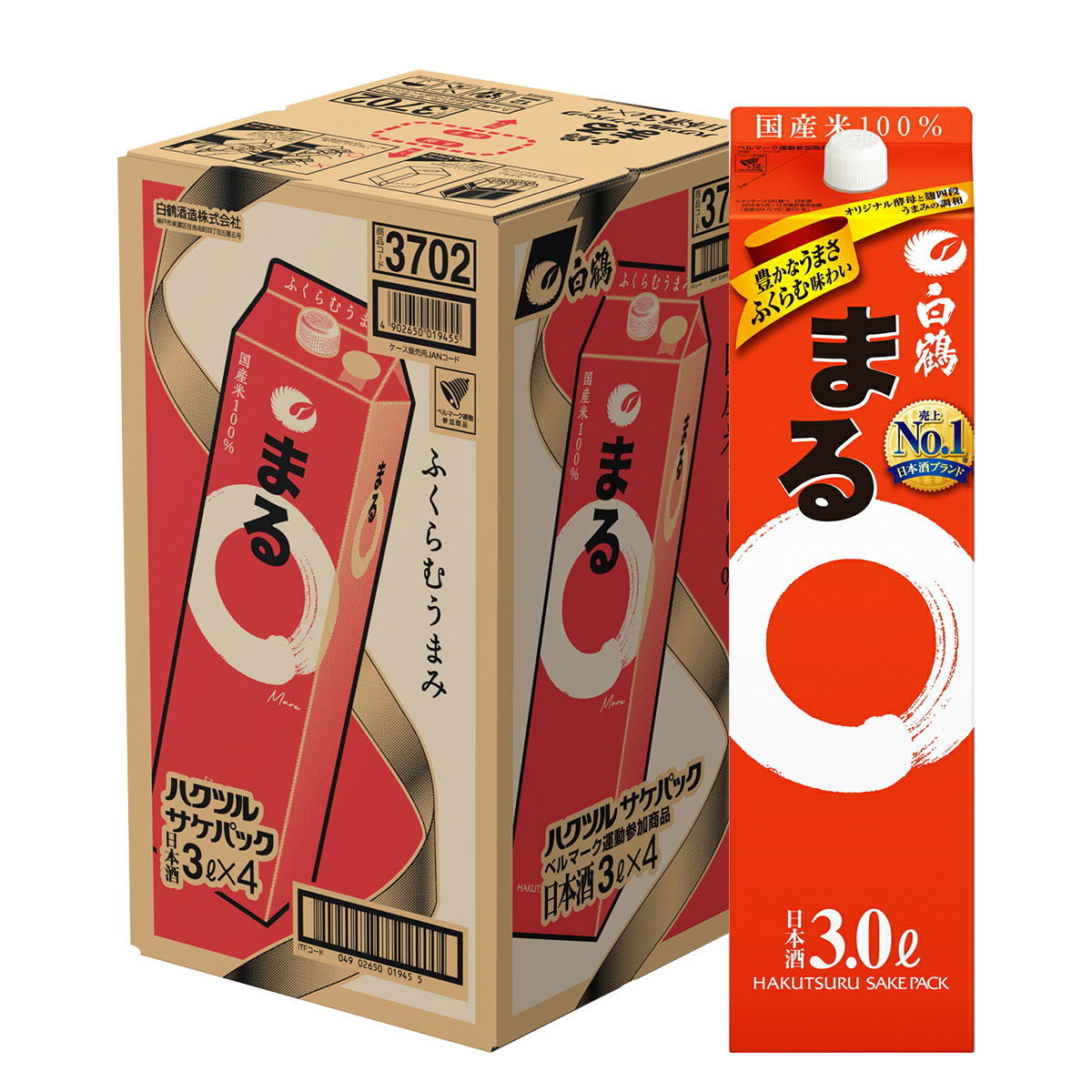楽天市場】送料無料 白鶴 まる 2L×6本(1ケース) 2000ml 白鶴酒造