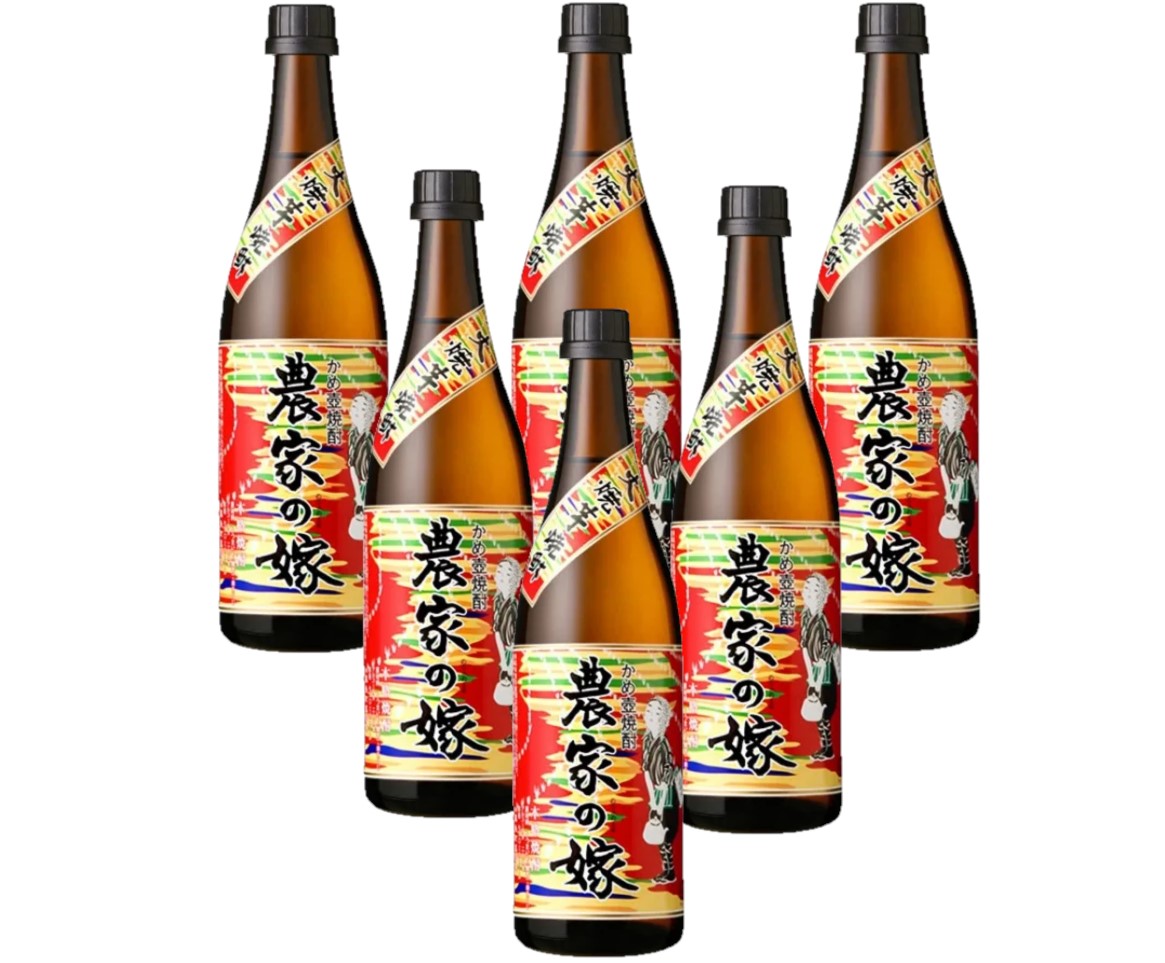 【送料無料】 霧島町蒸留所 焼き芋焼酎 農家の嫁 25度 720ml×6本 【北海道・東北・四国・九州地方は別途送料がかかります】