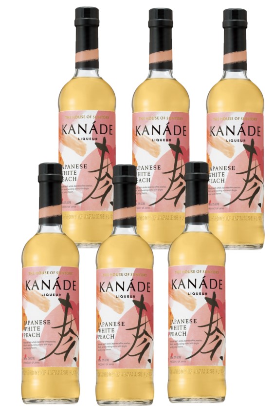 【送料無料】 ジャパニーズクラフトリキュール サントリー KANADE 奏 白桃 22度 700ml×1ケース/6本 【北海道・東北・四国・九州・沖縄県は別途送料がかかります】