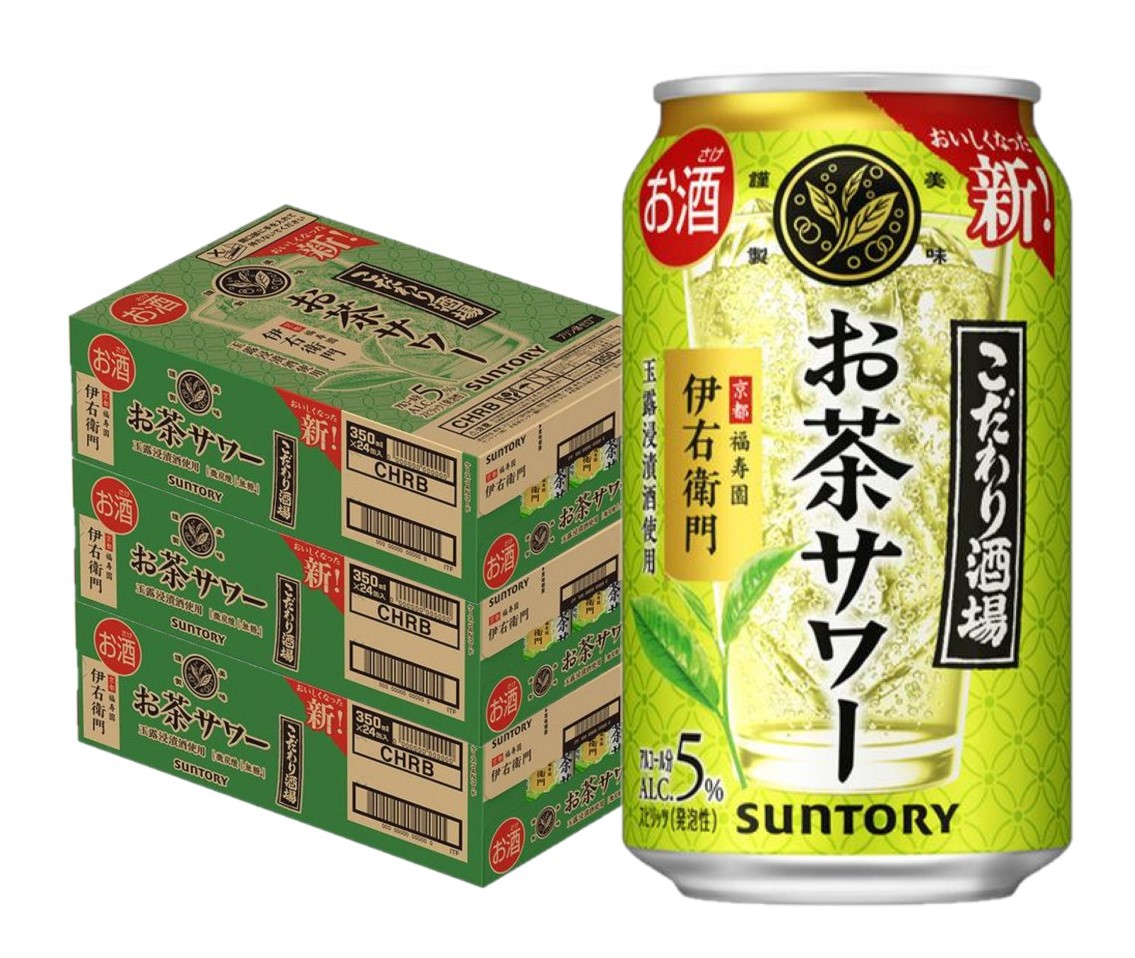 【モバイルユーザー限定先着最大3900円OFF】【最強配送】 【送料無料】 サントリー こだわり酒場のお茶サワー 伊右衛門 いえもん 350ml×3ケース/72本 【本州(一部地域を除く)は送料無料】