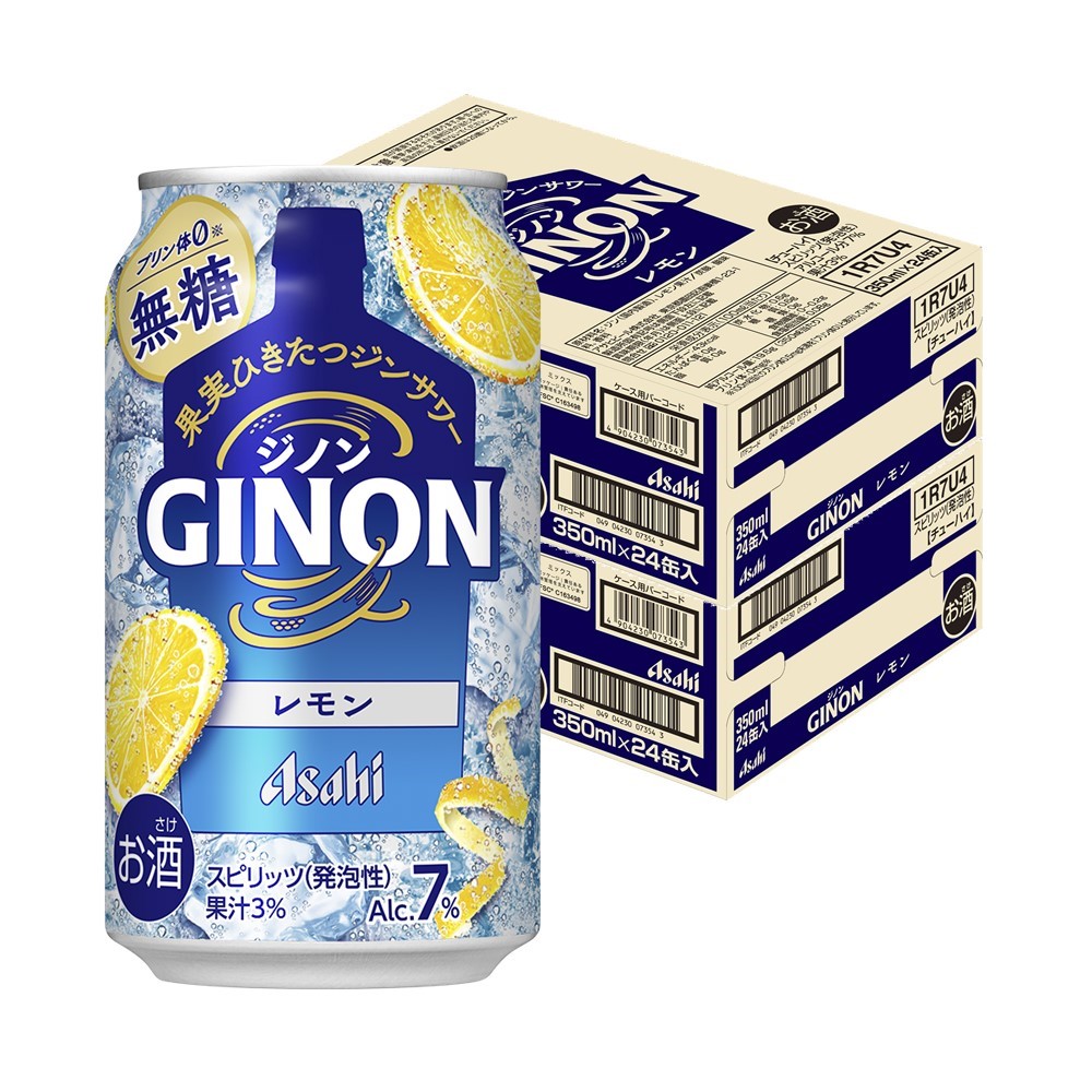 楽天市場】アサヒ ジノン レモン 無糖 350ml 缶 24本×2ケース