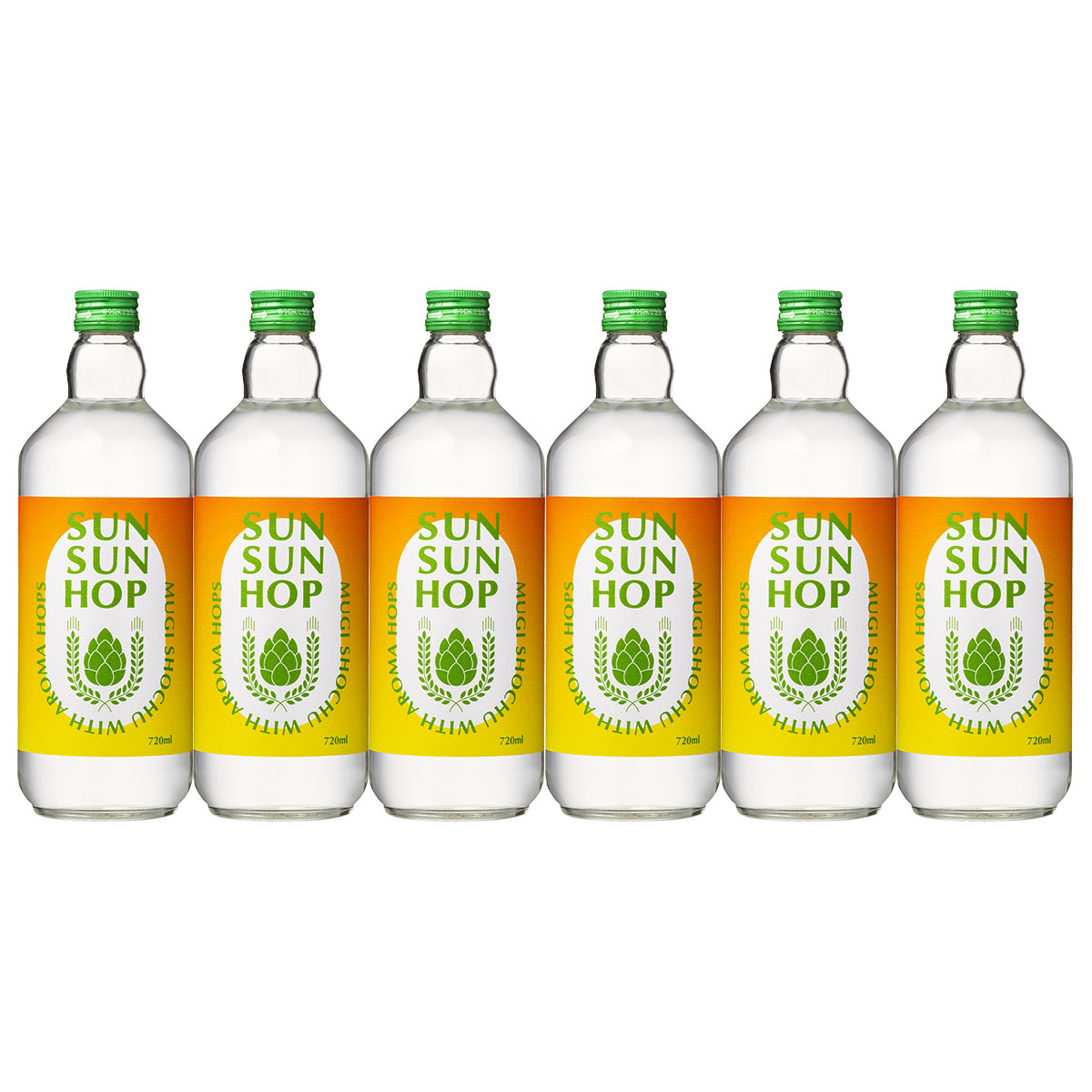 【送料無料】 田苑酒造 SUN SUN HOP サンサンホップ 25度 720ml 6本 【ご注文は12本まで同梱可能】 田園 単式蒸留麦焼酎 焼酎 麦 ホップ