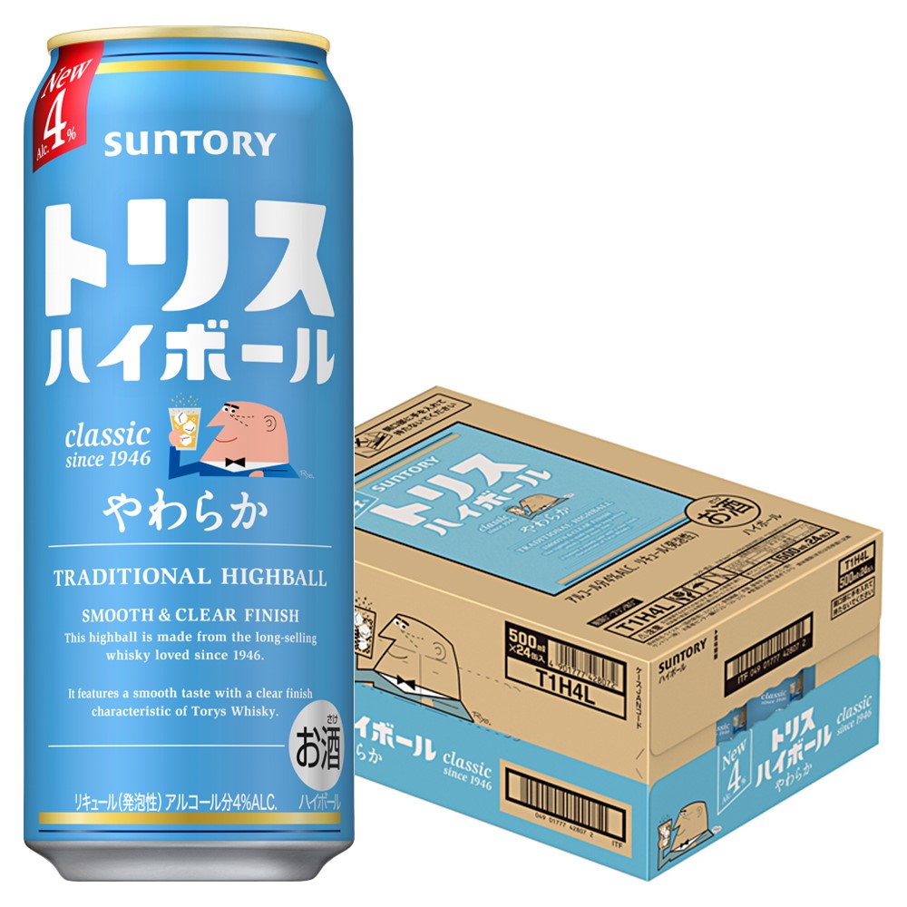 【最強配送】 【送料無料】 サントリートリスハイボール やわらか 500ml×1ケース/24本 【北海道・沖縄県・東北・四国・九州地方は必ず送料がかかります】
