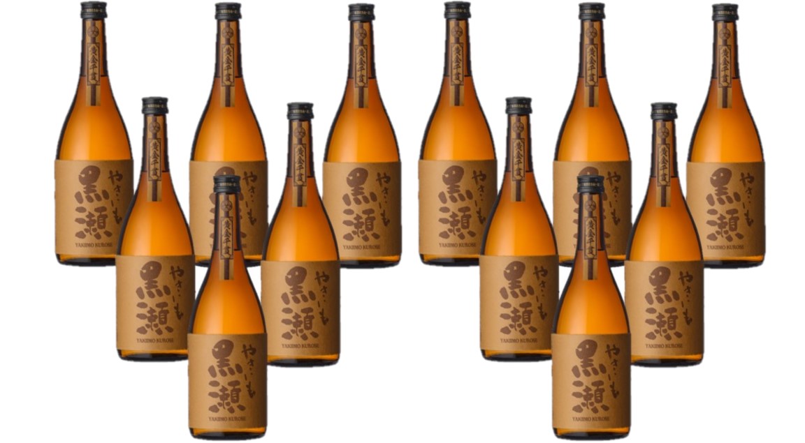 【送料無料】 鹿児島酒造 焼き芋焼酎 やきいも黒瀬 25度 720ml×1ケース/12本 【北海道・沖縄県・東北・四国・九州地方は必ず送料がかかります】